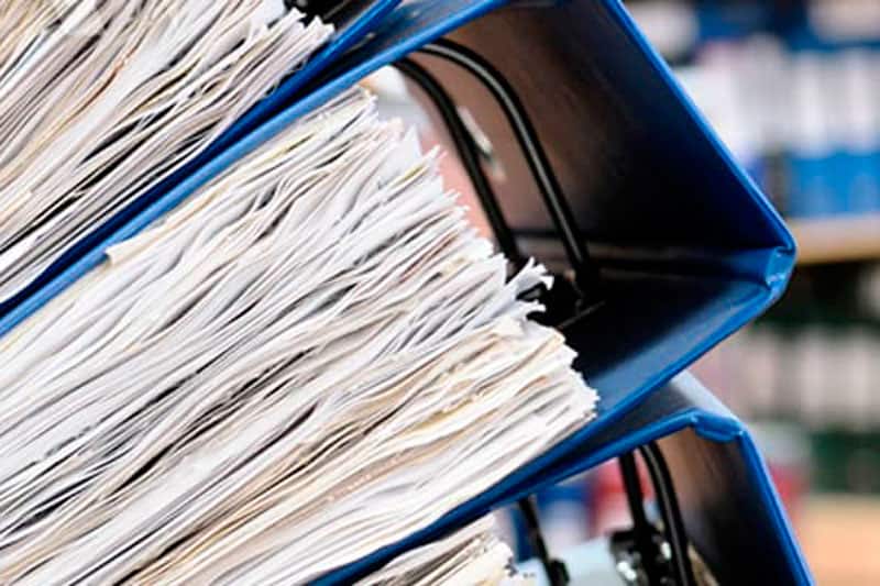 almacenamiento de documentación